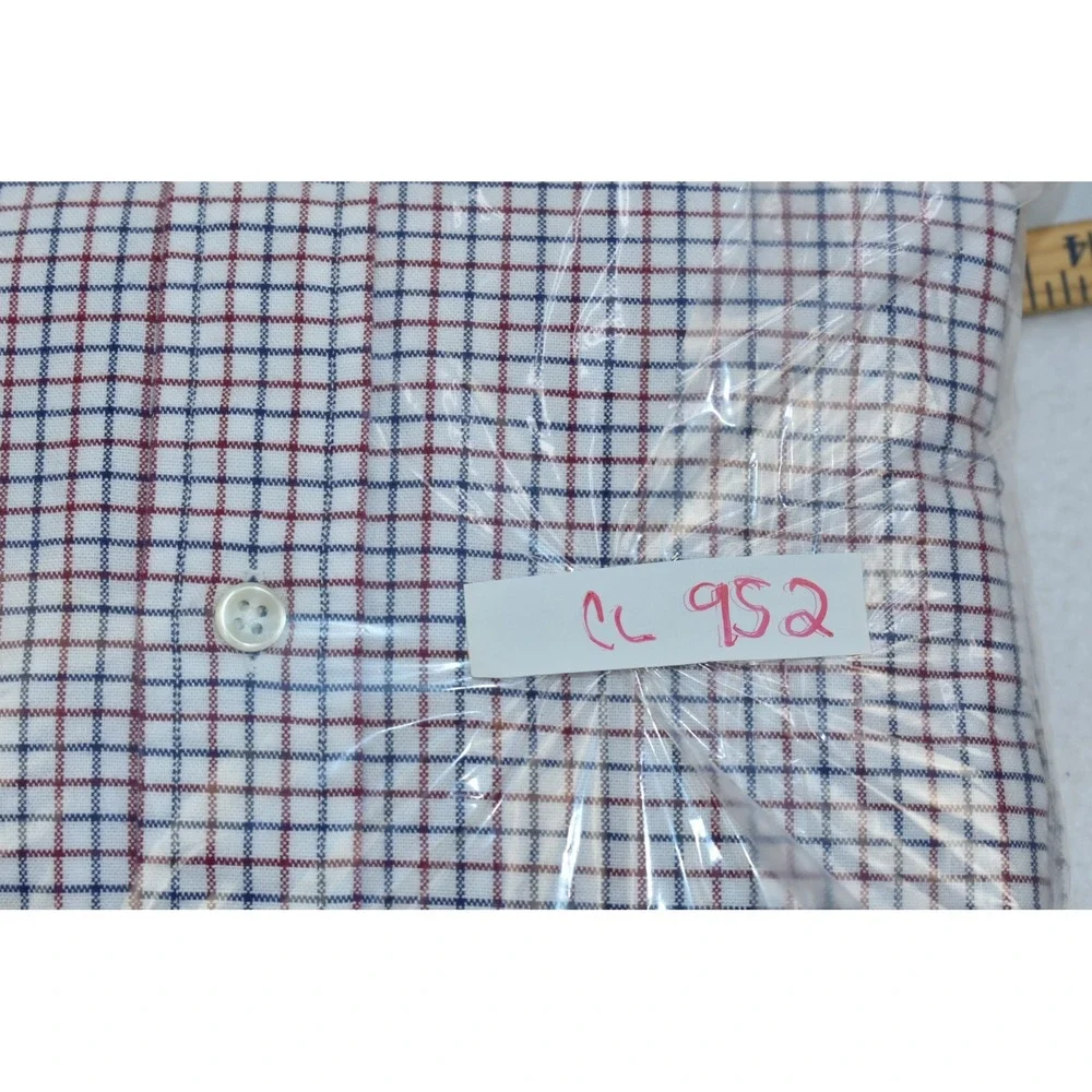 Ralph Lauren Classic Fit Men's Shirt Size XXL White/Red Plaid Check Button Down